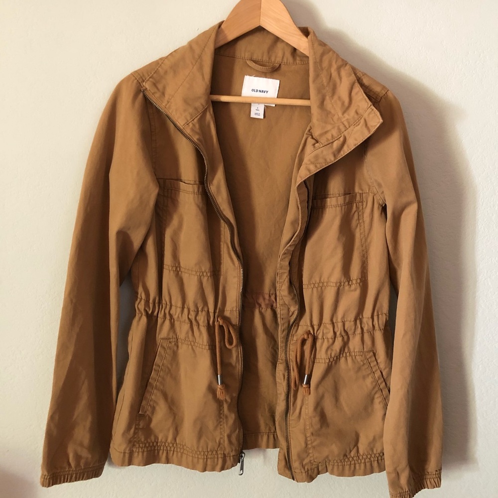 Camel colored utility style Old Navy women’s jacket